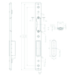 SCHOOTPLAAT USB 25-337EH Alu Groef 16mm - U22x6mm - inox - DinR Productafbeelding