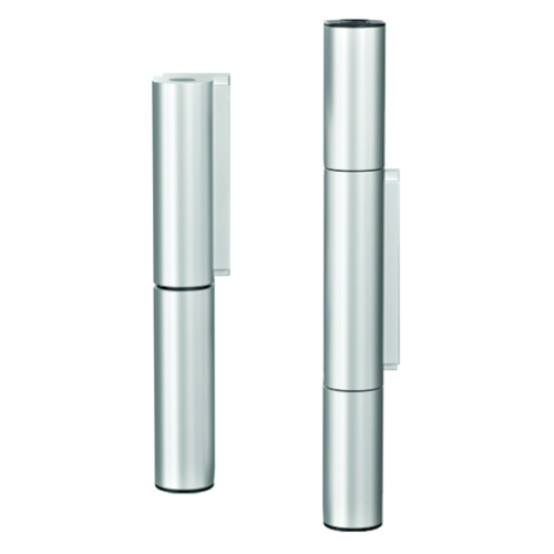 SCHARNIER KT-RN HAHN 3-del vr PVC industrie cez Ø22mm - R9001 beige - opdek 0° 16,5-26mm - 160kg Productafbeelding BIGPIC L