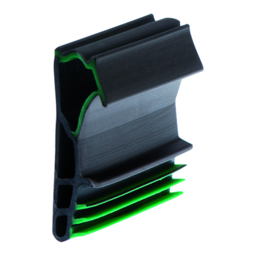 DEURDICHTING greenteQ 12TPE-V 12mm - zwart Productafbeelding BIGPIC L