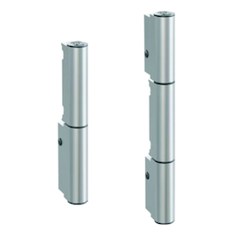 SCHARNIER KT-RKN 3-delig HAHN vr PVC industrie Ø18mm - R9465 zilver - opdek recht 0° - 120kg Productafbeelding