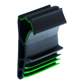 DEURDICHTING greenteQ 12TPE-V 12mm - zwart Productafbeelding