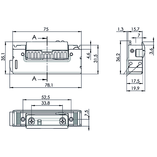 ELECTRISCHE DEUROPENER RYA01FE70 standaard 7mm - 6-12V AC/DC - arbeidsstr - FaFix - L/R - E Productafbeelding BIGSKZ L