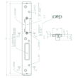 SCHOOTPLAAT USB 25-945ERH dagschootgeleiding Profine 76AD - zilver - DinL - SKG2 Productafbeelding