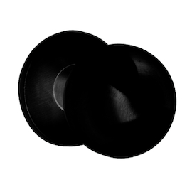 DEURTOP vast TL0403 bolvorm Ø55x71mm - rozØ53x7mm - zwart mat Productafbeelding