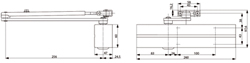 DEURDRANGER DC310 EN3-6 - zilver - sluitvertr. - excl.arm Productafbeelding BIGSKZ L